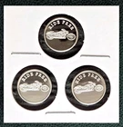 Ride Free - Motorcycle - 3 x 1g Gram Fine Silver Rounds!!
