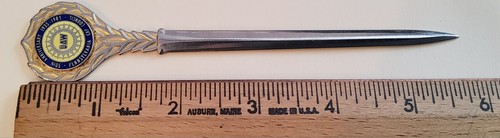 UAW 50th anniversary letter opener,1935-1985,Pennsylvania Cap Council, Very Nice - Picture 4 of 4