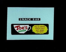 CORGI 471 KARRIER MOBILE CANTEEN - JOE'S DINER TRANSFERS/DECALS