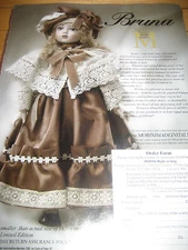 Italy MORINI Bruna Doll MAGAZINE Ad Advertisement ONLY 