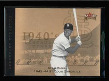 STAN MUSIAL 2002 FLEER PREMIUM #9LD LEGENDARY DYNASTIES GOLD #172/300 AY5865