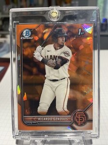 2022 Bowman Chrome Sapphire Ricardo Genoves 1st Orange /50 🔥🔥🔥