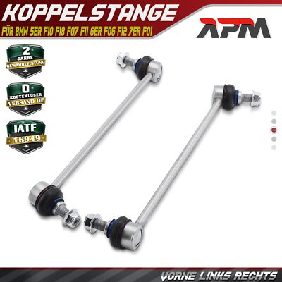 2x Koppelstange Vorne L+R für BMW 5er F10 F18 F07 F11 6er F06 F12 F13 7er F01