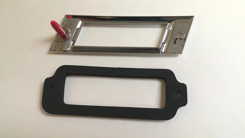 Impala Caprice 1968 luz marcadora trasera cromada lente bisel cromado conjunto par Foto 3 de 4