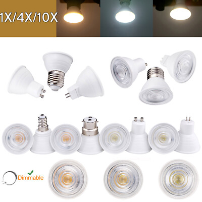 7w Dimmable Led Spotlight Gu10 E27 E14 Mr16 B22 E12 Cool Warm Neutral White 220v