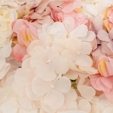 20 Pieces Flower Wall Panel Artificial Floral Backdrop Wall Decoration Backdrop