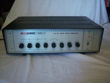 Rare Paso 2000 Series Model TR-2125 Solid State AC/DC 125W 4-Mic 2 Aux Amplifier