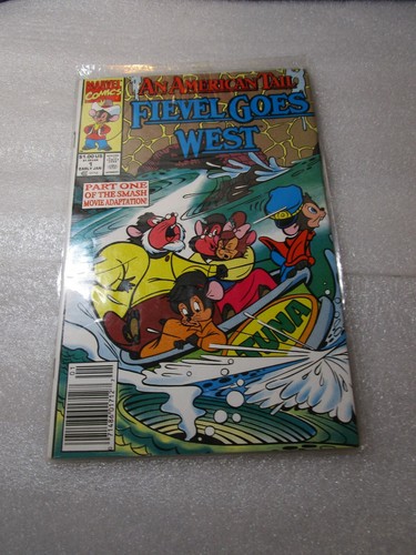 An American Tail: Fievel Goes West fumetto #1 Marvel 1992 quasi nuovo - Foto 2 di 2