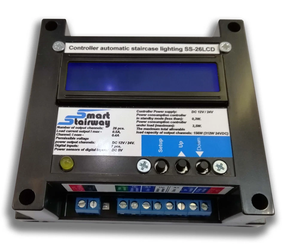 Sistema Automático de Iluminación LED Escaleras "SmartStairway SS-26LCD" Foto 2 de 4