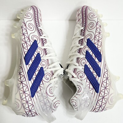 adidas Adizero Polynesian Bowl Football Cleats Size 13.5 FZ0589 NWOB NEW Adidas Adizero Polynesian Bowl White Football Cleats  main image 4