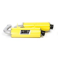 Hmf Dual Slip On Exhaust For Can-am Renegade 1000 12-25 Yellow Wblk Turn Down