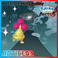 Pokemon Legends: Arceus Shiny Bonsly Max Stats