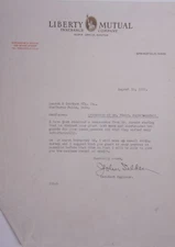 1931 Lamson Goodnow Liberty Mutual Insurance Co Springfield MA Ephemera L923B