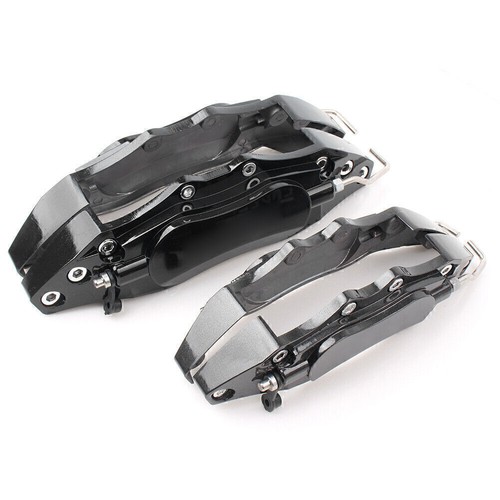 Black 3D Metal Brake Caliper Covers Universal Front & Rear 2 Medium+2 Small - Bild 5 von 11