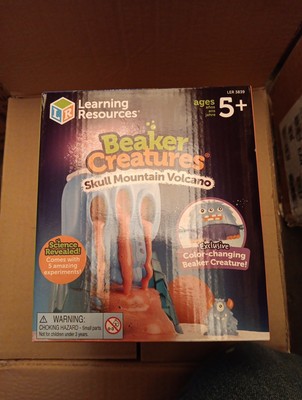 Learning Resources Beaker Creatures Skull Mountain Volcano Blue/Red (LER3839) 7c