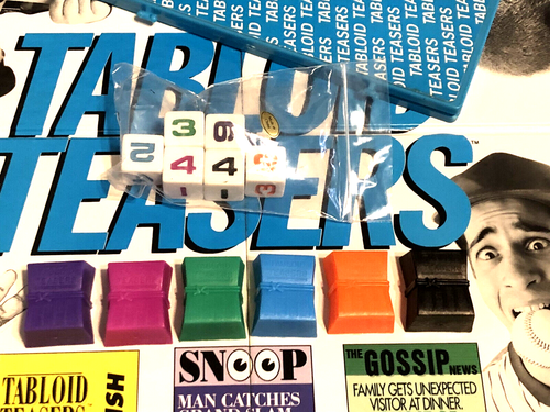 VINTAGE 1991 TABLOID TEASERS BOARD GAME /PRESSMAN, YELLOW BOX EDITION, COMPLETE - Picture 11 of 21