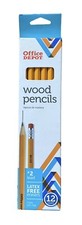 Office Depot #2 Wood Pencils- 1 Box Of  12 Count