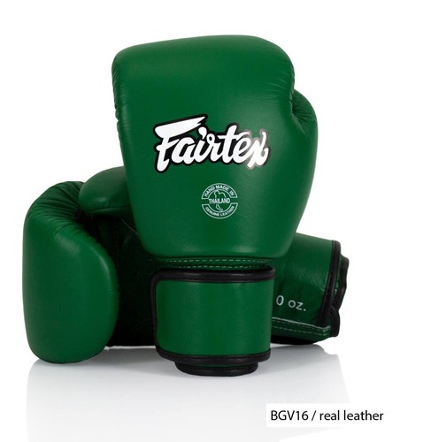 Guantoni da boxe Fairtex originali nuovi colore vera pelle BGV16 - Foto 11 di 21