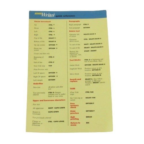 Atari Writer Word Processor & Basic Computing Language Cartridges w/ reference - Afbeelding 8 van 10