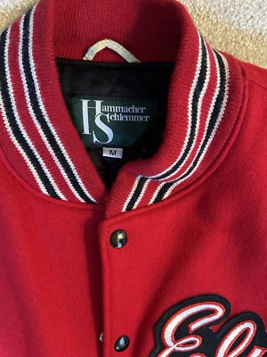 VINTAGE 1992 Elvis Presely In Concert TCB Wool Leather Varsity