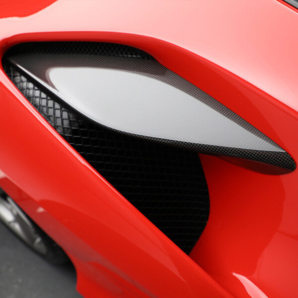 Ferrari F8 and F8 Spider Carbon Fiber Side Air Intake Flaps