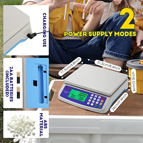 Bilancia Pesa Prezzi Bonvoisin 30kg - Bilancia Commerciale Digitale Con Piatto Acciaio, Tara E Conteggio Pezzi - Foto 5