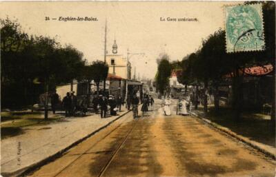 CPA ENGHIEN-les-BAINS La Gare exterieure. (509327)