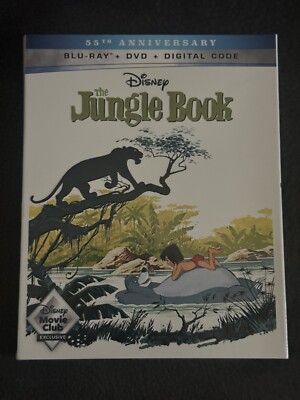The Jungle Book (Blu-ray, 1967) Movie Club Exclusive Digital Copy Slipcover