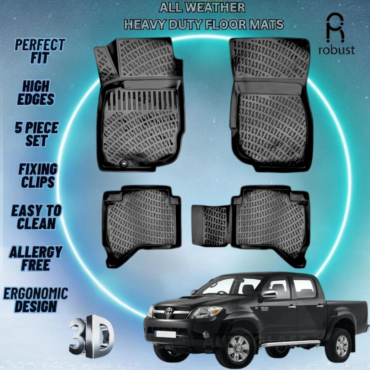 Fußmatten für Toyota Hilux VI Typ N1 online kaufen (A-4013