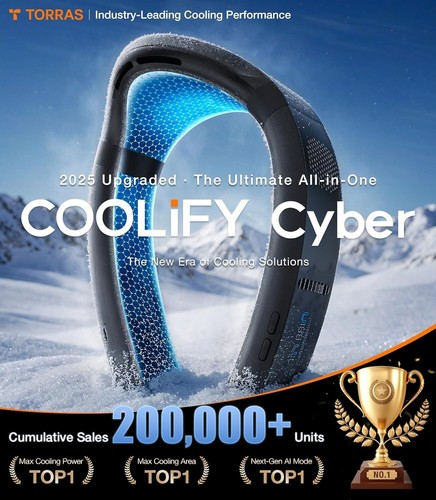 Advanced 3D Cooling Neck Fan Air Conditioner - Perfect Summer Gift for Dads - Picture 4 of 10