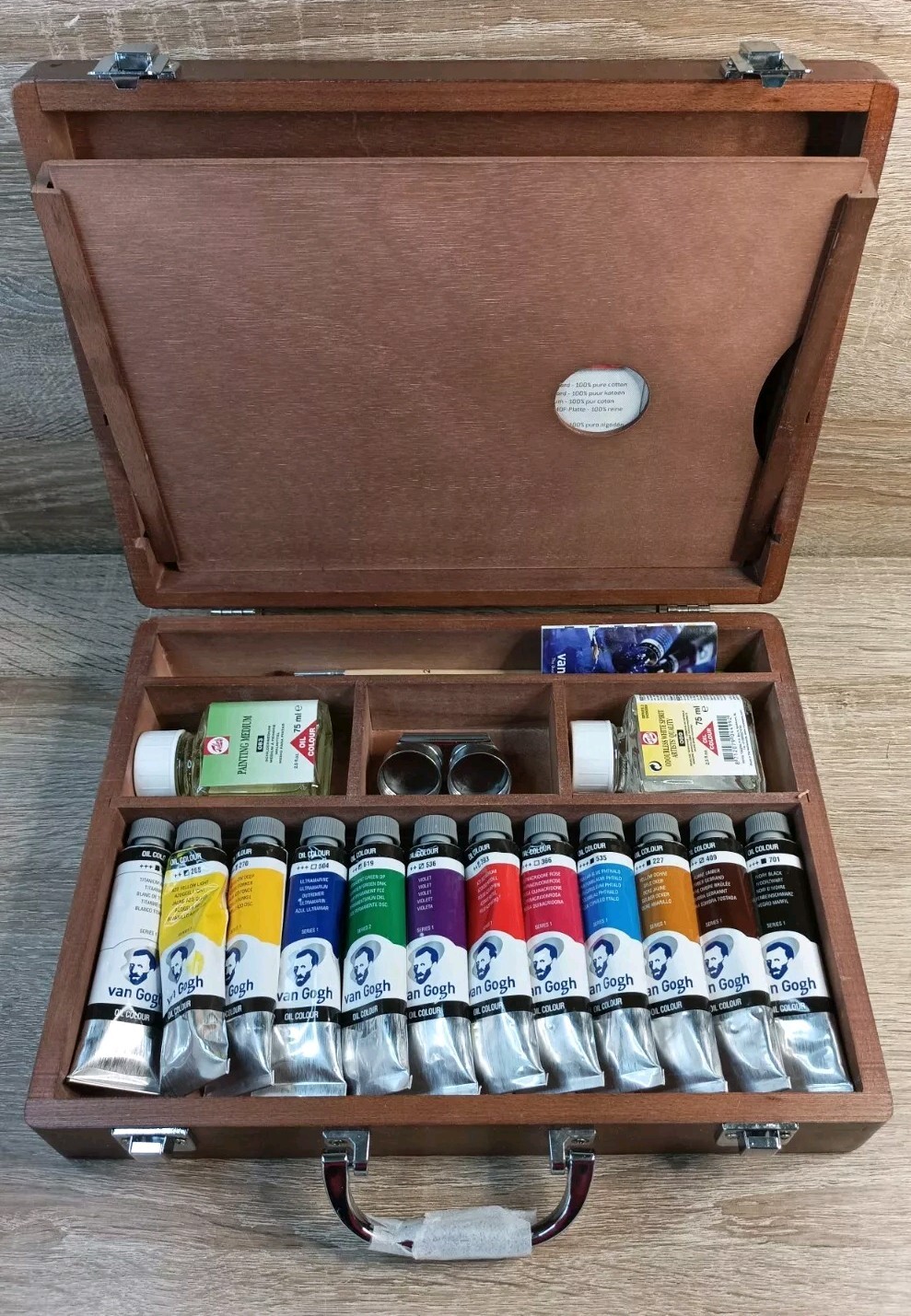 Royal Talens Van Gogh Oil Paint Wooden Box Set (Barely Used) eBay