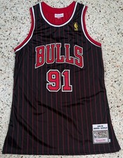 Mitchell Ness NBA Chicago Bulls 91 Dennis Rodman 1995-96 Jersey Size XXL