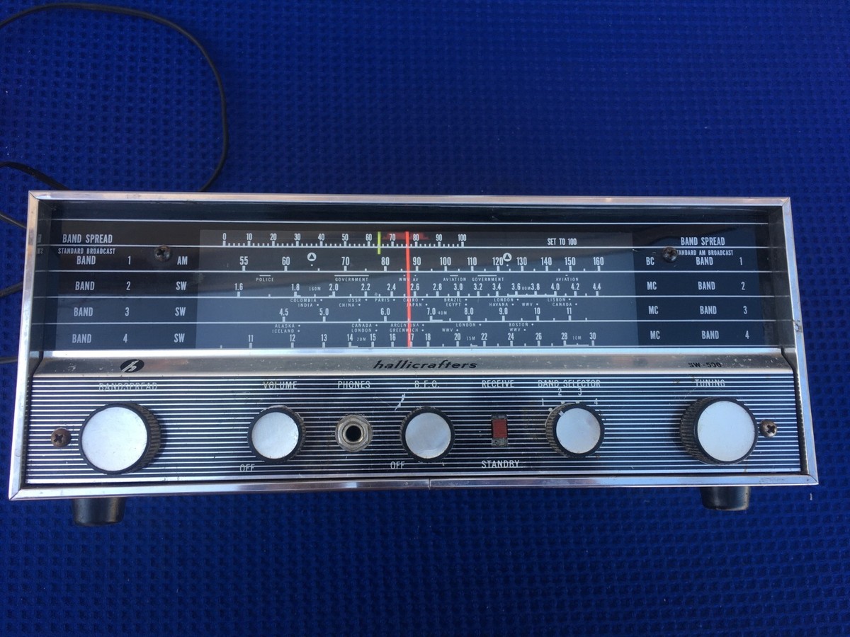 Hallicrafters sw-500 短波　受信機　ジャンク Hallicrafters SW-500 Tube Shortwave Radio Works | eBay