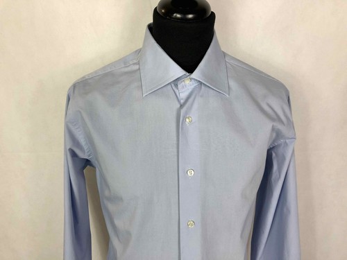 KRIZIA Men's Shirts Cotton Blue Elegant Man Cotton Shirt SZ.XL - 52 - Picture 3 of 6