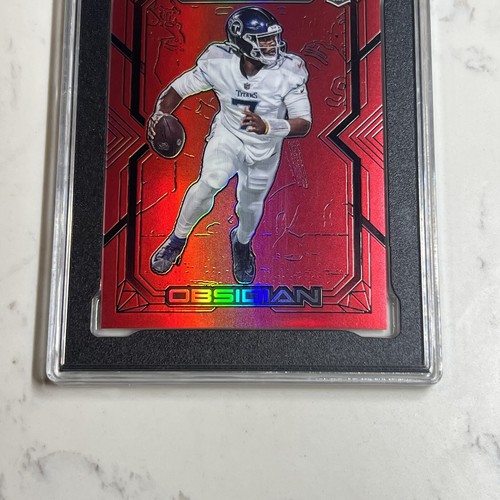 2022 Panini Obsidian Malik Willis Electric Etch Flood Red /29 Rookie RC SGC 10 - Foto 4 di 5