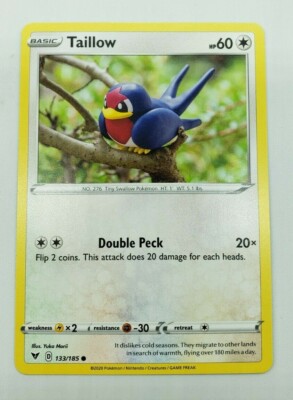 Pokémon - Taillow 133/185  Vivid Voltage Common  - NM