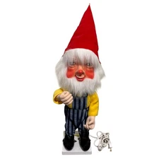 Vtg David Hamberger Telco Animated Gnome Elf Display Xmas Decor Rare Works
