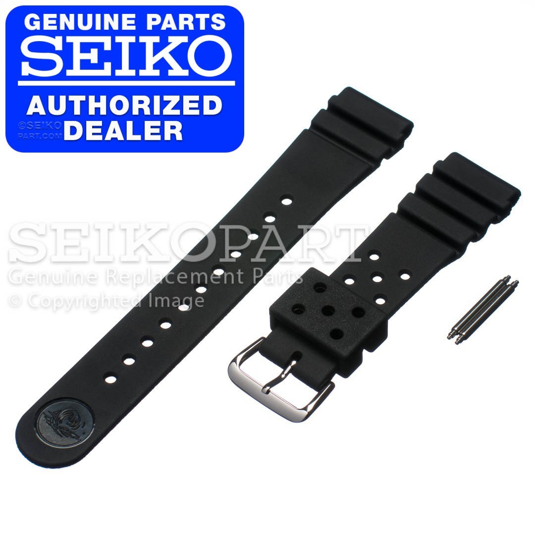 Seiko 4F24ZZ 22mm Rubber Band for Pro Diver Series Watches - Black