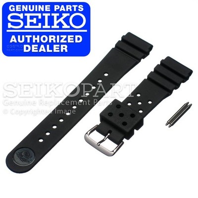 Seiko 4F24ZZ 22mm Rubber Band for Pro Diver Series Watches - Black