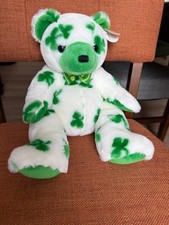 Ty Beanie Buddy CLOVER The St. Patrick's Day Bear 13" PLUSH