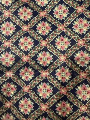 VTG Jaclyn Nash Brompton Fabric 1995 Barrow Industries Floral Cotton 2.3 Yds