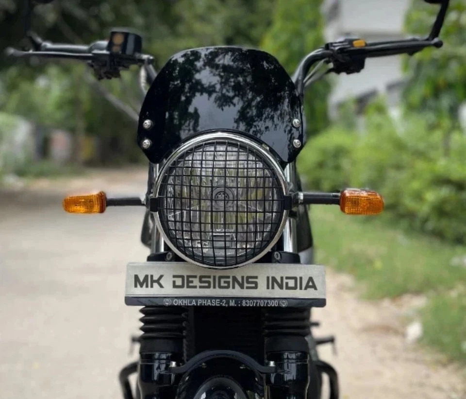 "PARRILLA DE FAROS (JAULA), NEGRA" APTA PARA ROYAL ENFIELD INTERCEPTOR Y GT 650 Foto 3 de 4