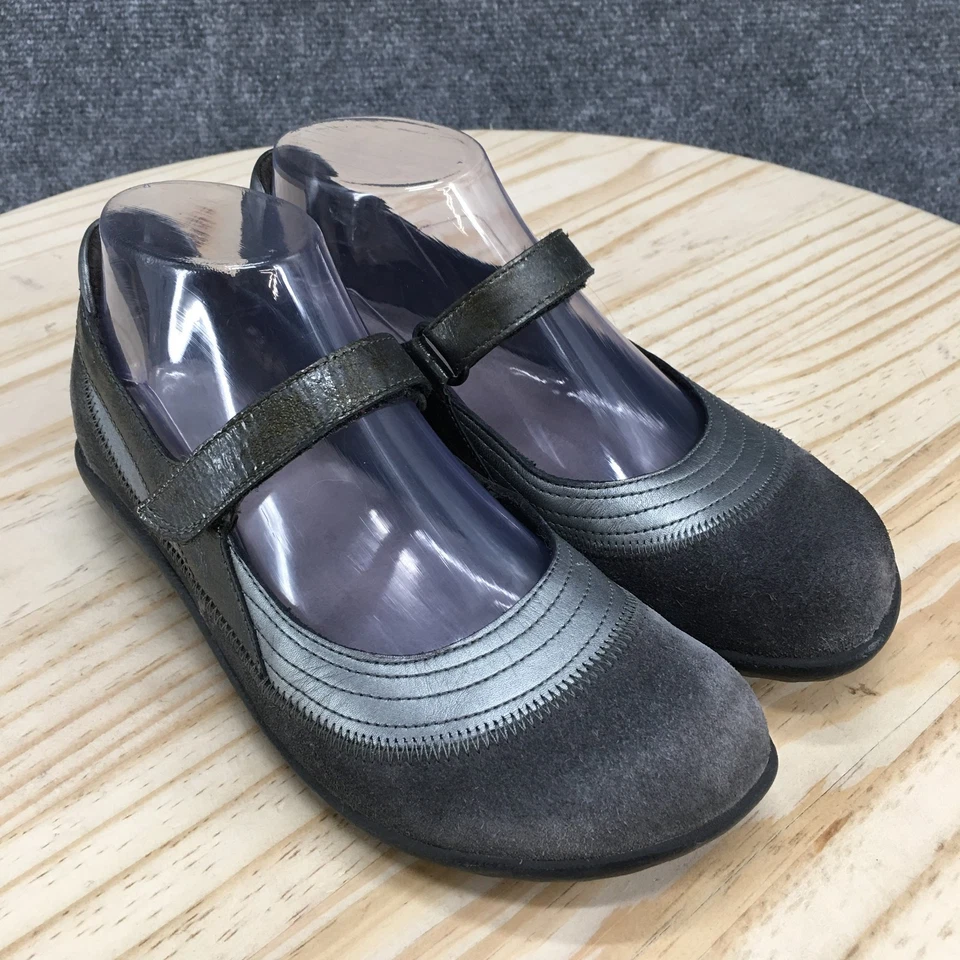 Zapatos Naot para mujer 37 Australia Kirei Mary Jane gris gamuza gancho y lazo parte superior baja Foto 3 de 4