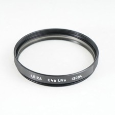 : EX   Leica Genuine E46 46mm UVa Ultraviolet Haze Filter Black 13004