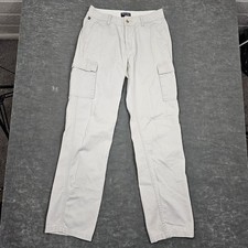 Polo Jeans Co Ralph Lauren Cargo Pants Womens 2 Khaki Cotton Utility Twill Y2K