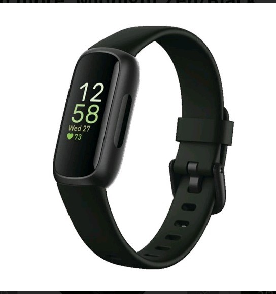 Fitbit Inspire 3 Fitness Tracker Heart Rate Monitor Black with Box and Charger