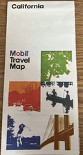 Vintage MOBIL California United States Travel Road Map 1978 Old Stock