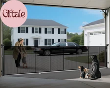 200" Retractable Baby Gates Dog Gate Extra Wide, 42" Tall Child Pet Safety Gate 