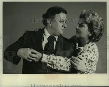 1976 Press Photo Charles Dunning, Maureen Stapleton in "Stardust Ballroom"