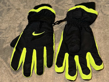 Nike Youth Big Boys Winter Gloves Black Lined 9.5  Length nice